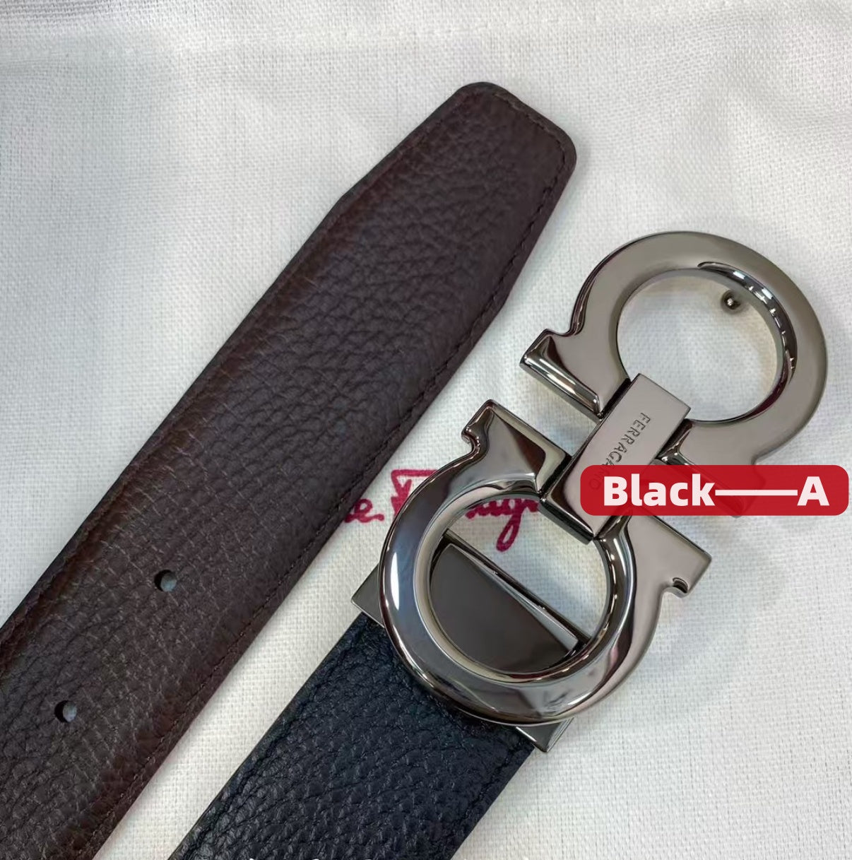 Classic design men's genuine leather belt, with gift box Delivery within 3 to 7 working days
