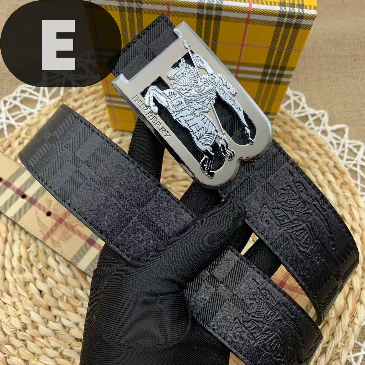 B Men's luxury belt Attached gift box