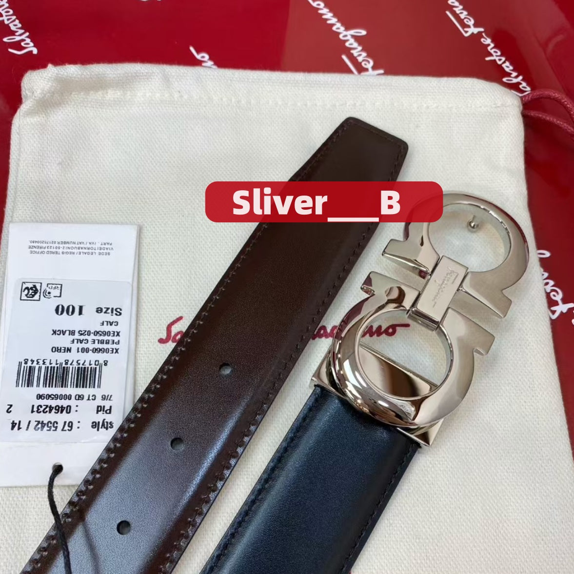 Classic design men's genuine leather belt, with gift box Delivery within 3 to 7 working days
