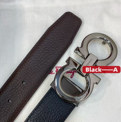 Classic design men's genuine leather belt, with gift box Delivery within 3 to 7 working days