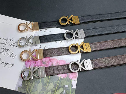 C·K Classic men's belt Rotating buckle