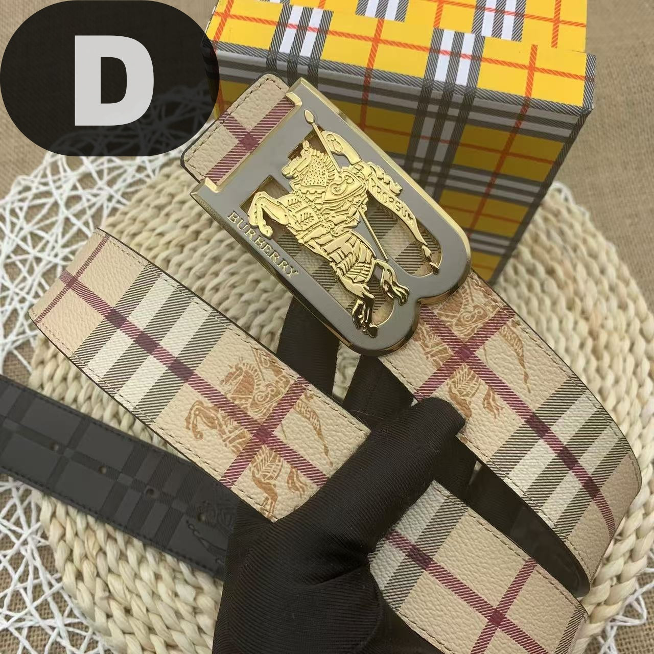B Men's luxury belt Attached gift box