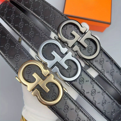 Embossed fashionable men's belt
