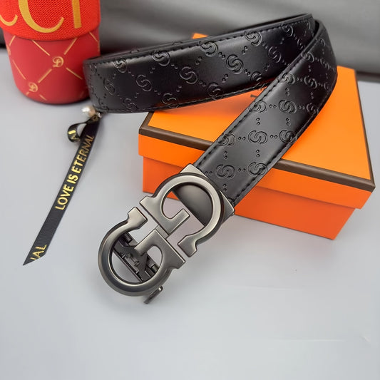 Embossed fashionable men's belt