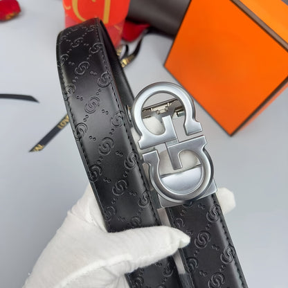 Embossed fashionable men's belt