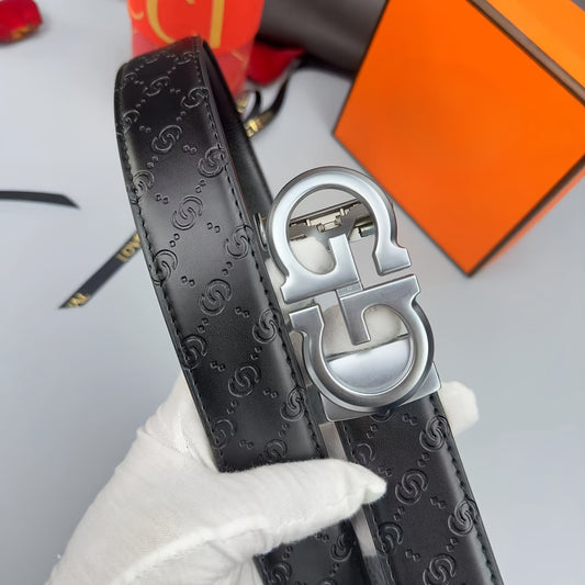 Embossed fashionable men's belt